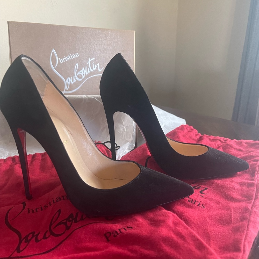 Christian Louboutin Kate 120, black, EXCELLENT condition.